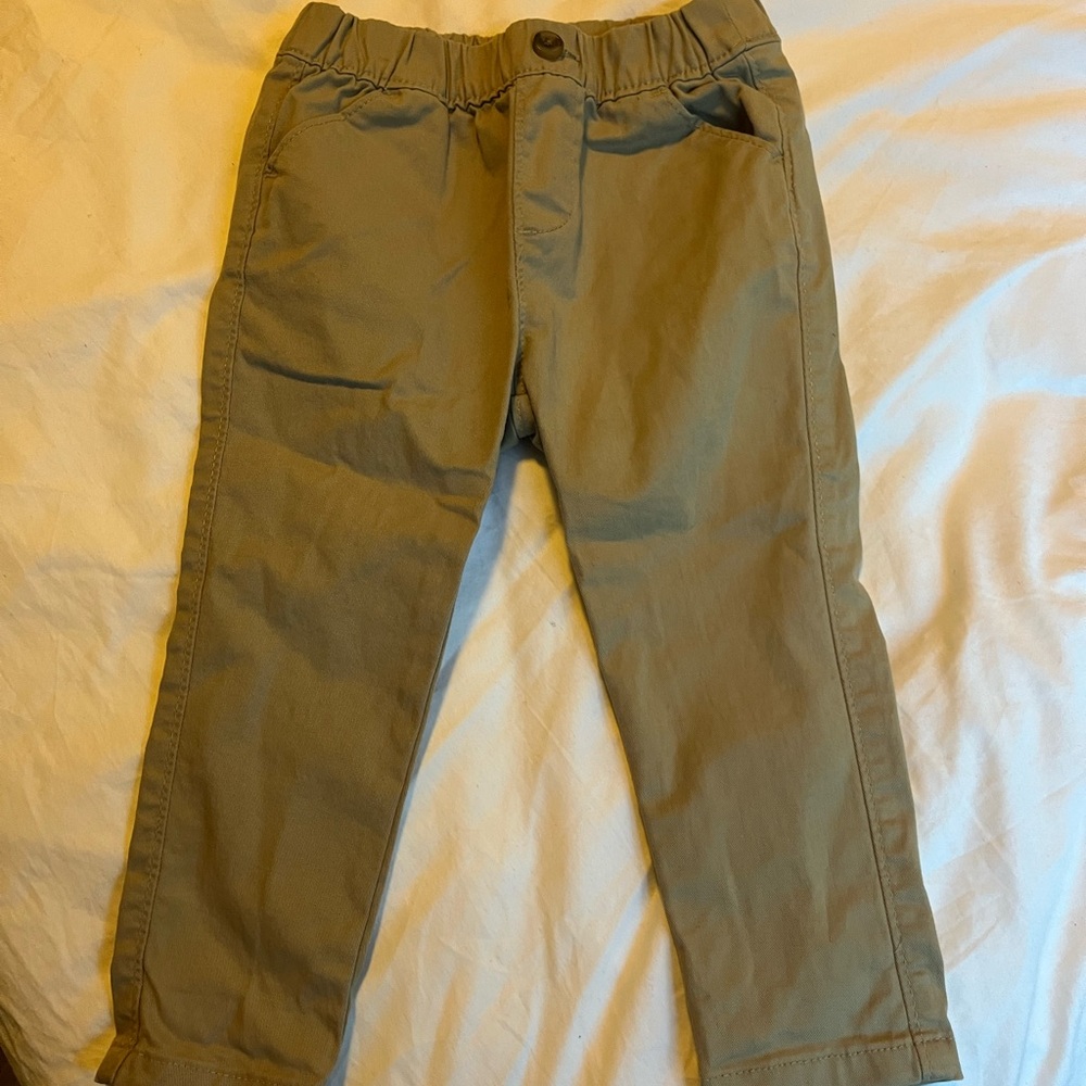 Toddler Khaki Elastic Waist Pants